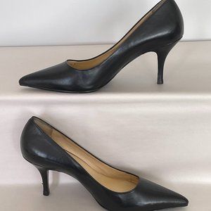 COLE HAAN - NIKE AIR - BLACK LEATHER PUMPS